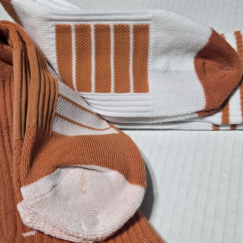Set of 2 Warm Holiday Socks Texas Longhorn Fans Bevo Socks Hook Em OSFM  NEW - Picture 9 of 13